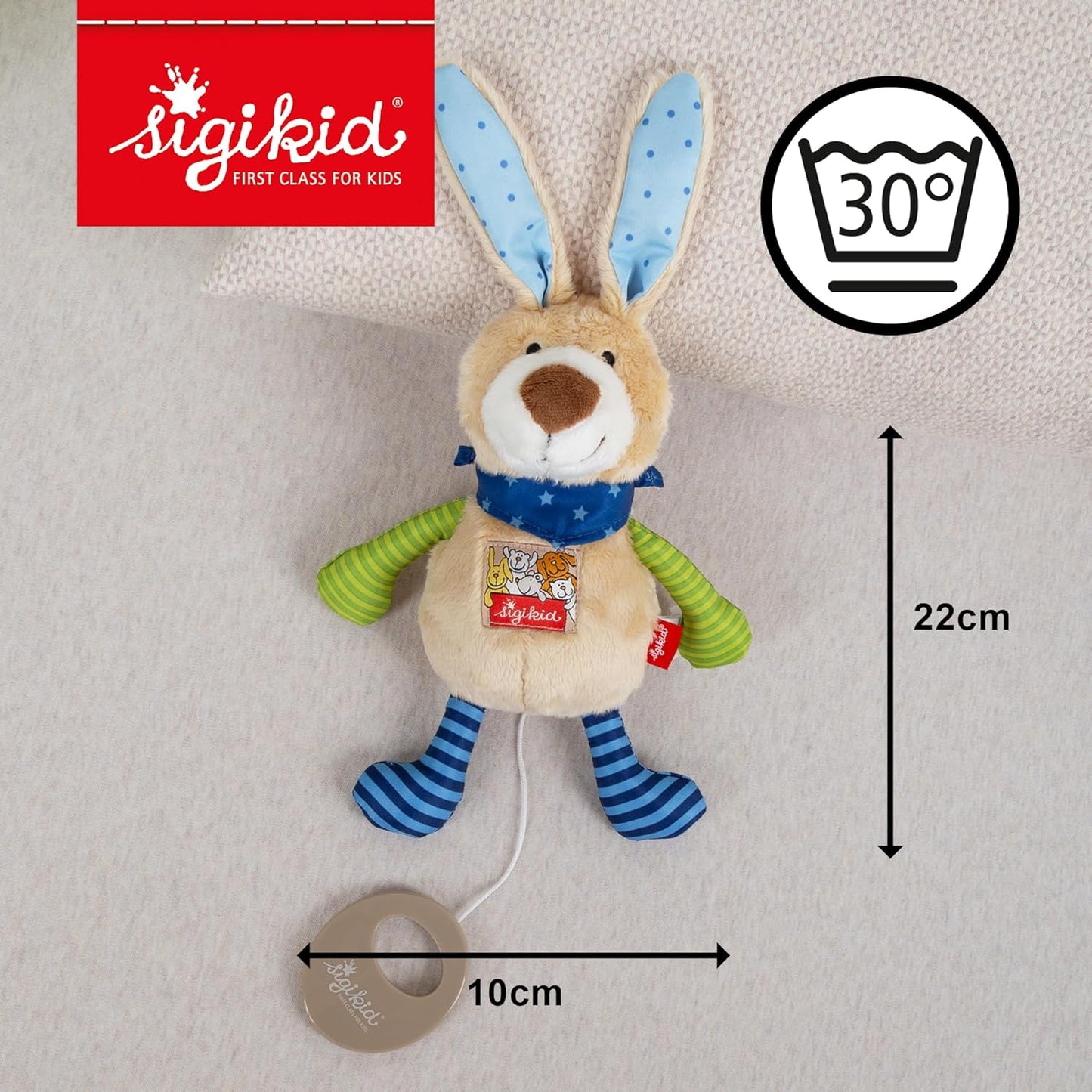 Spieluhr Hase, Mehrfarbig/Hase