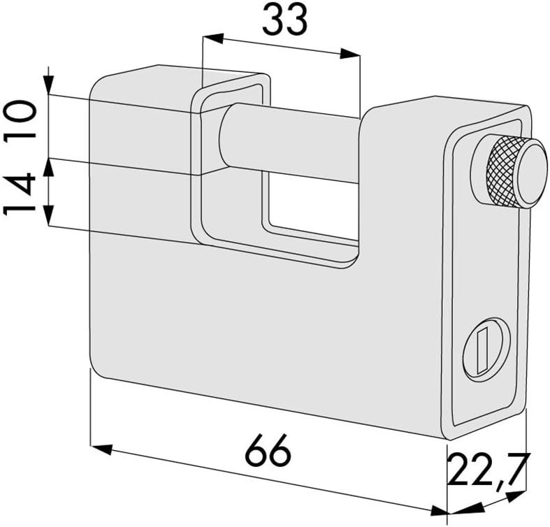Vorhängeschloss Locking Line, 65 mm
