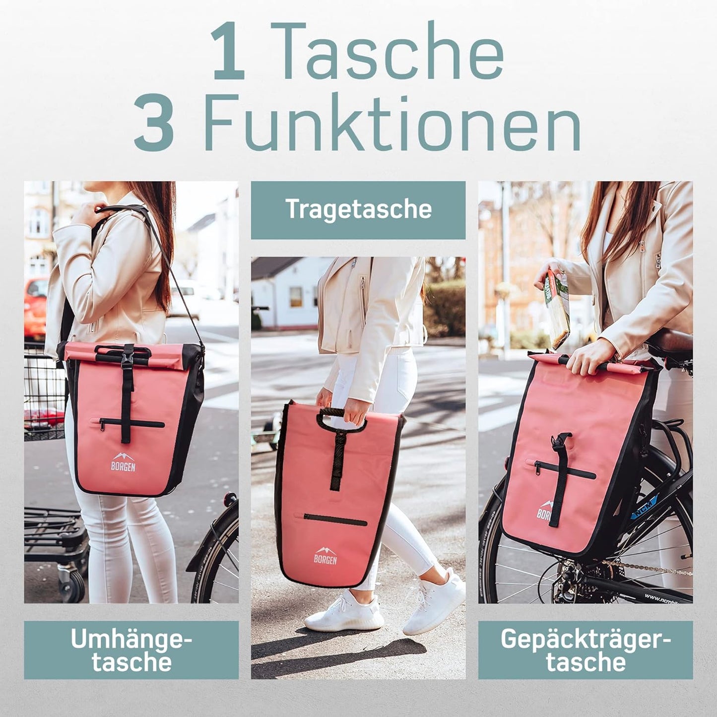 Velo-Einkaufstasche, Rot