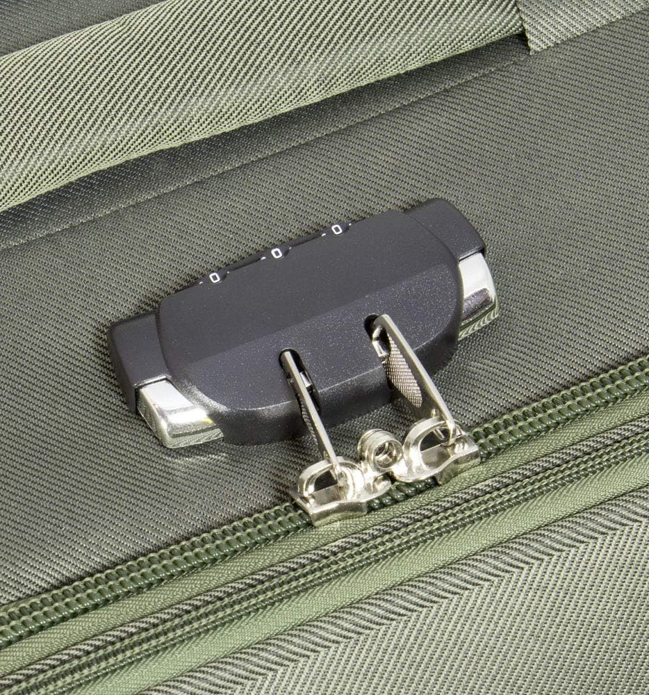 3-teiliges Weichgepäck Koffer-Set, Kofferset 3 teilig Grün