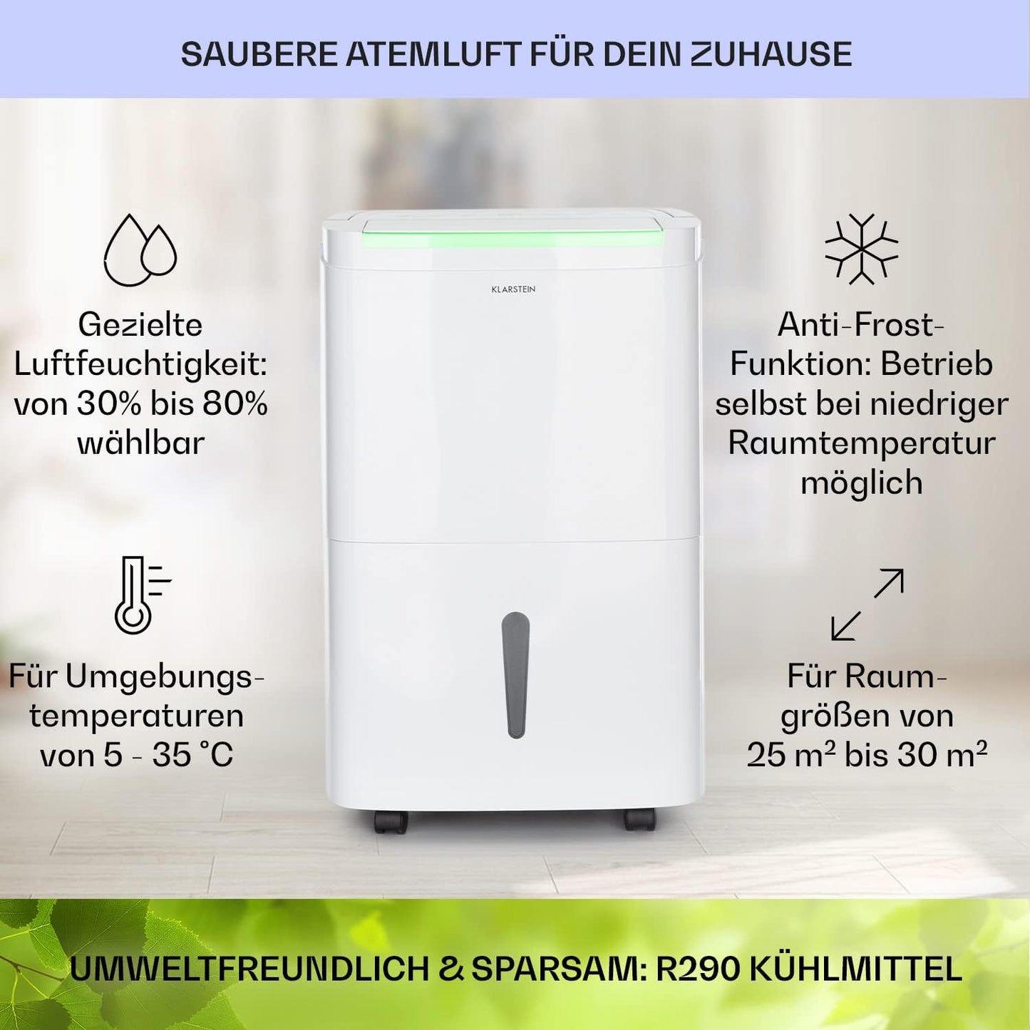 DryFy Connect 30 Luftentfeuchter, 30 L, Weiss