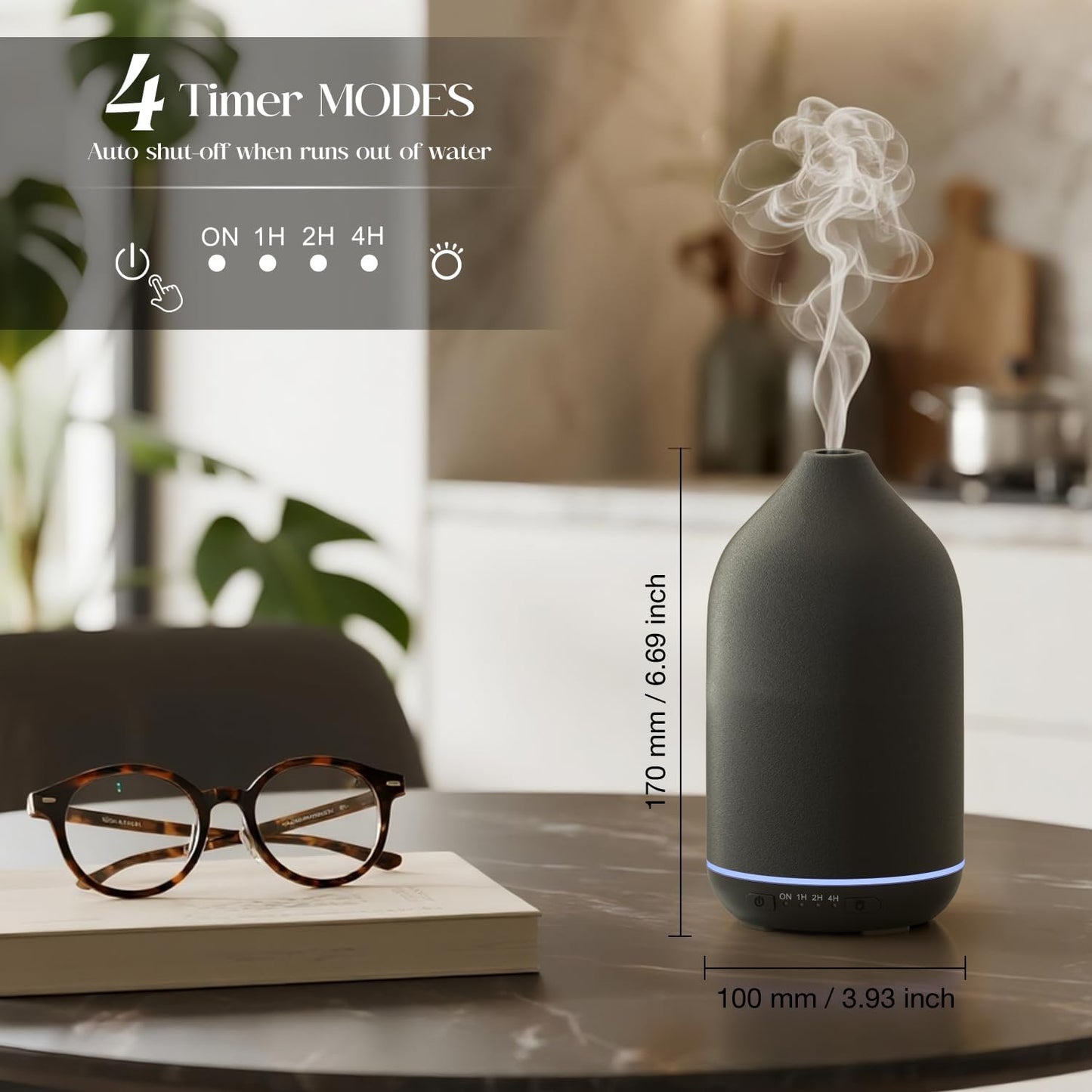 Aroma Diffusor mit Timerfunktion, Schwarz