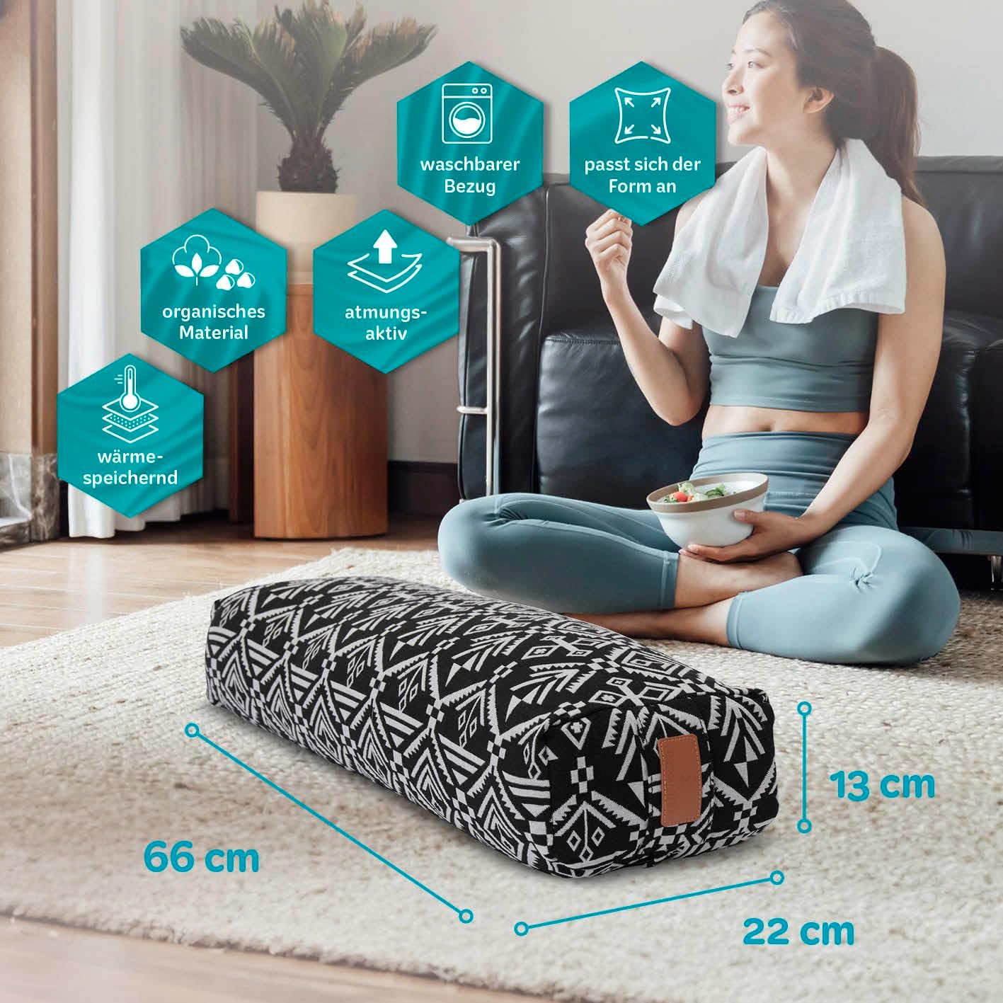 Yogabolster Paravati, Buchweizen Style (7)