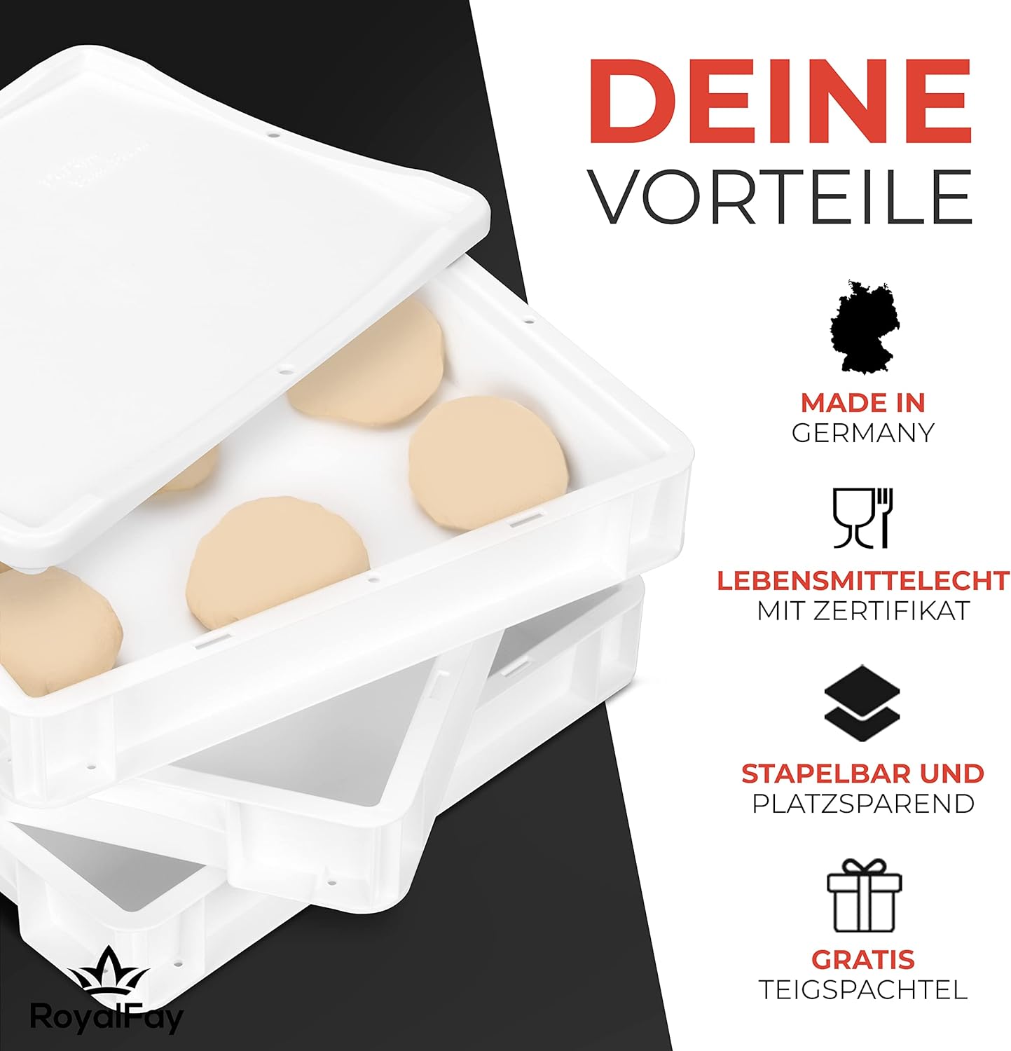 Gärbox, 1 Box mit 1 Deckel
