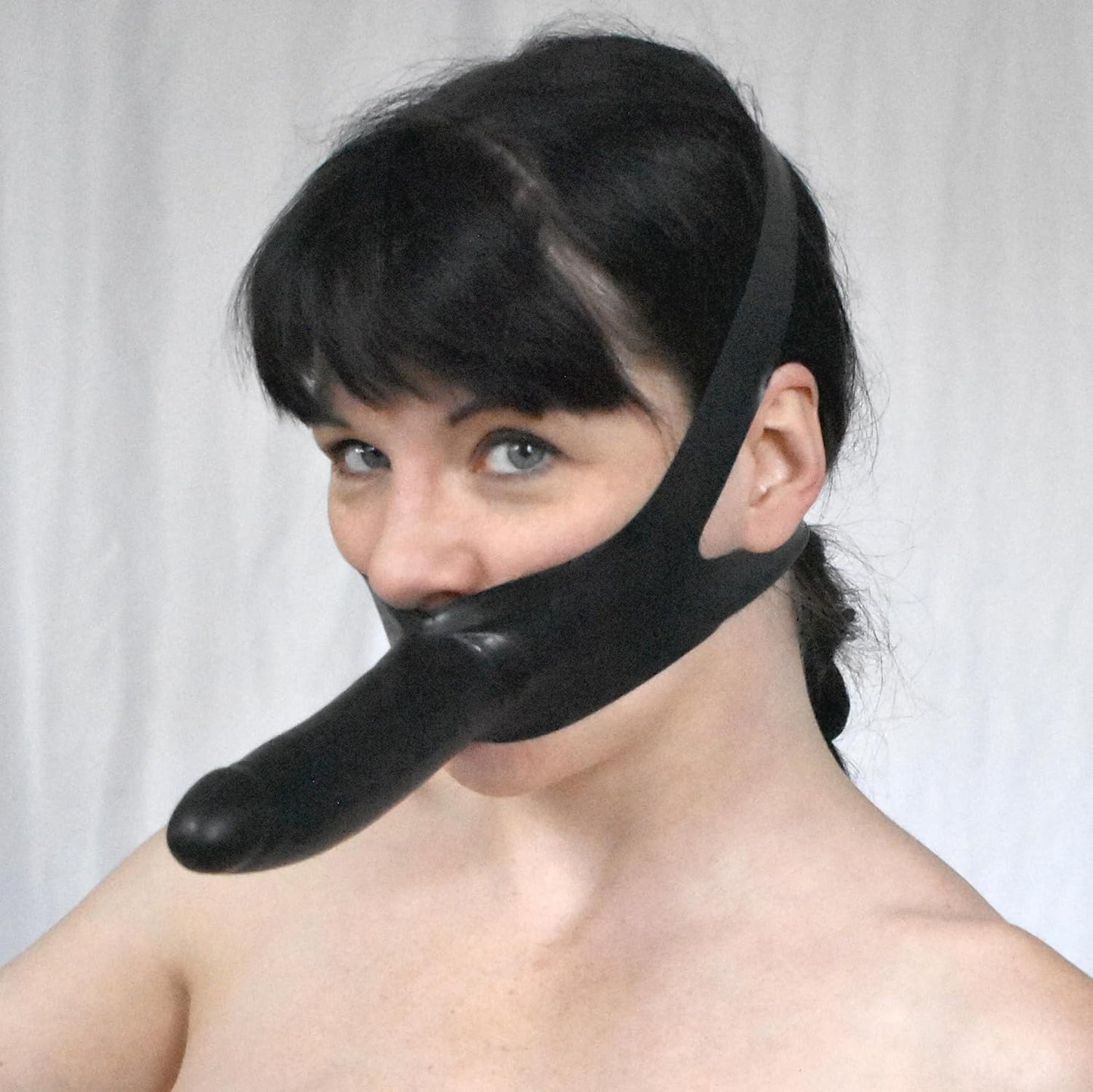 Dildo Mundknebel für BDSM und Bondage, Schwarz