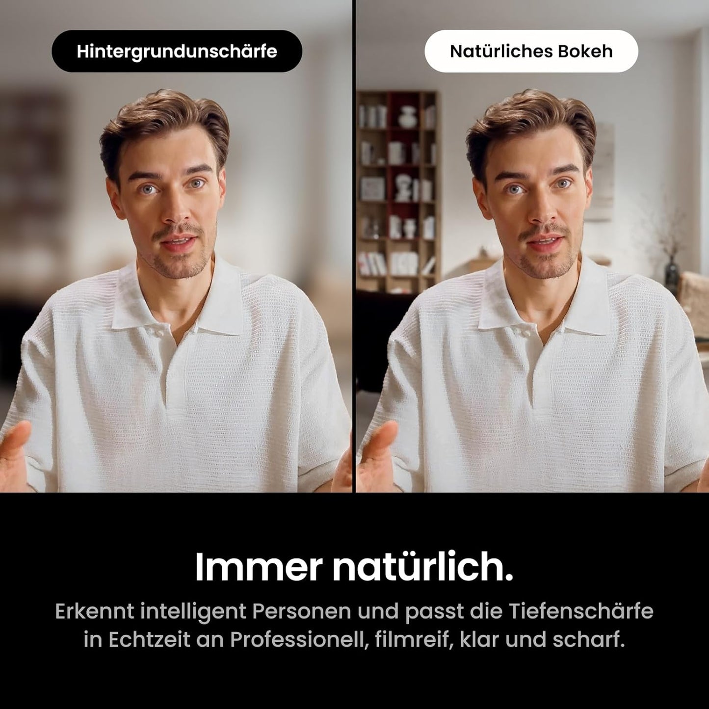 PTZ-Webcam Link 2 Pro, Graphitschwarz Standard-Bundle