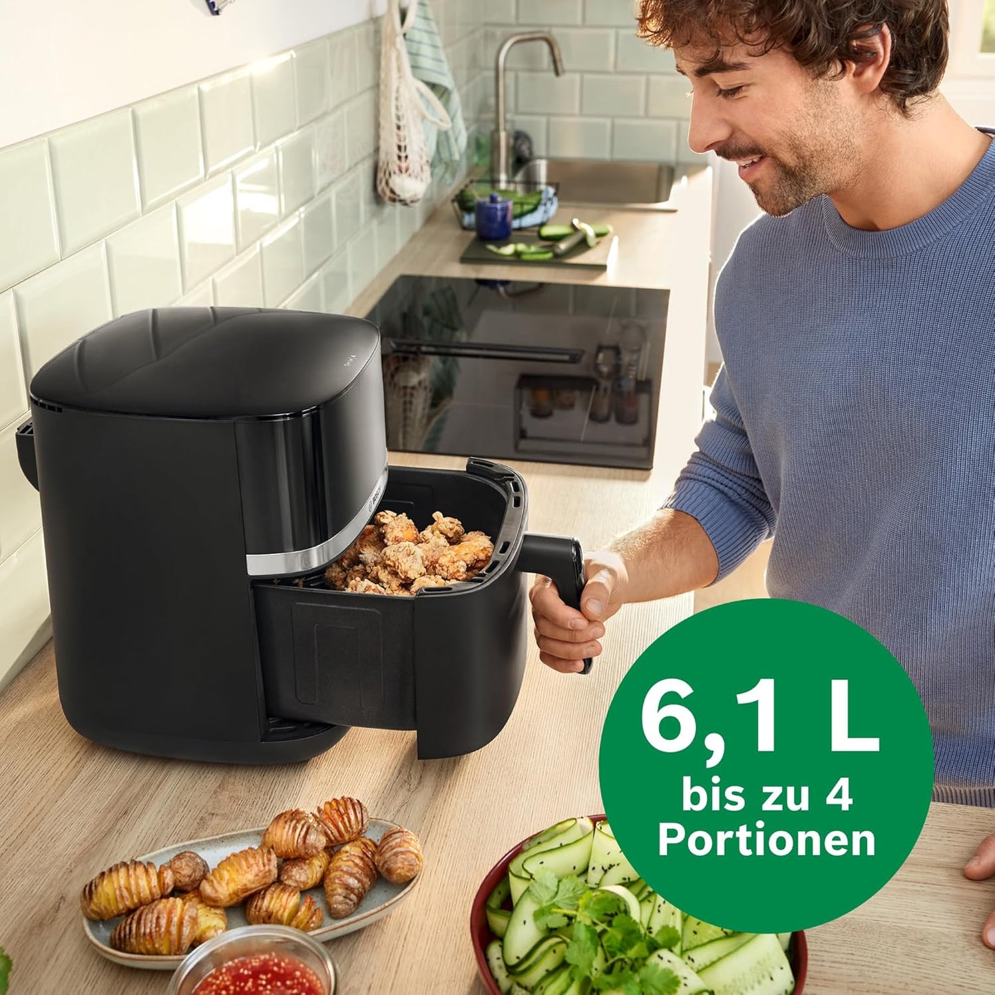Heissluftfritteuse MAF462B0, Schwarz