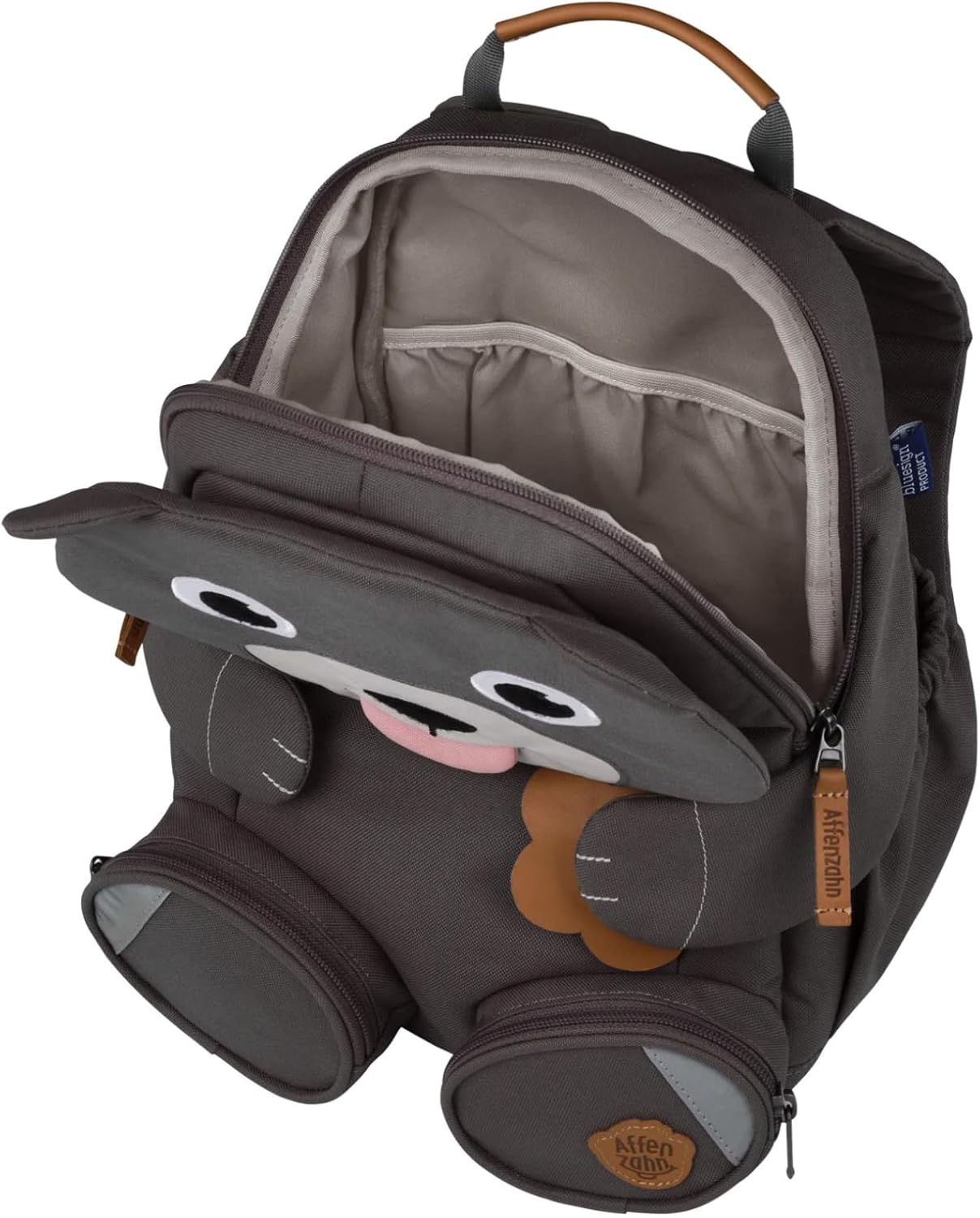 Kinderrucksack Grosser Freund, 8 L Pure Bär - Grau