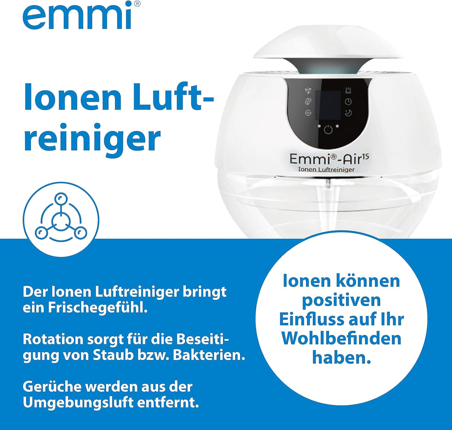 Emmi-air 15, Ionen Luftreiniger