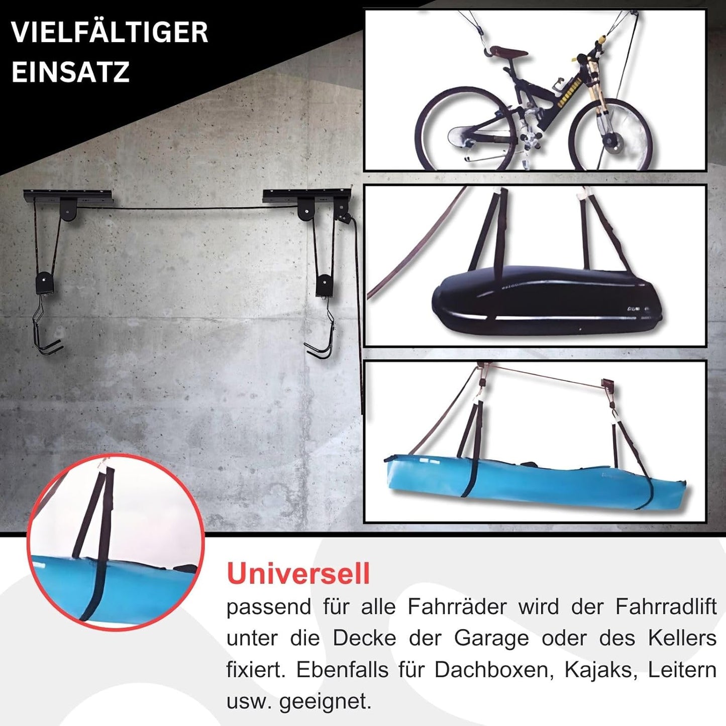 Velolift Plus Deckenhalterung