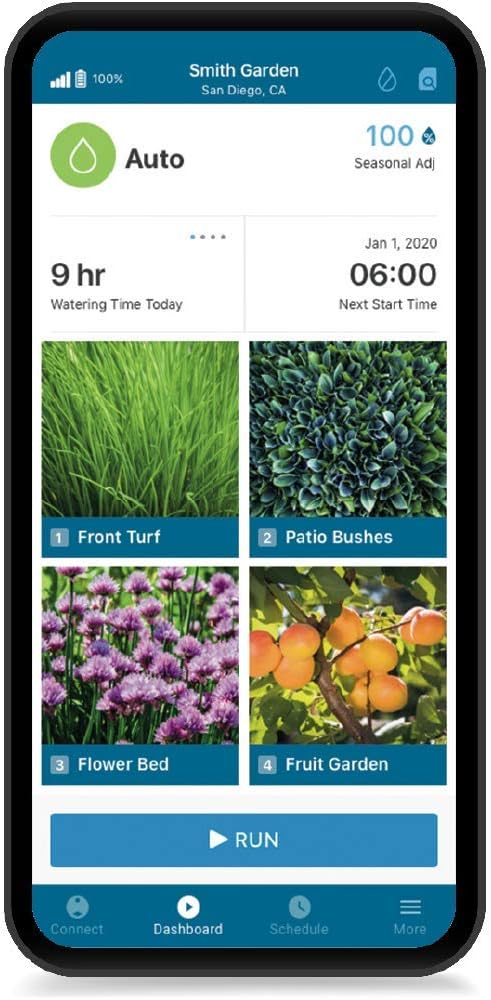 Bluetooth Sprinkler-Controller NODE-BT-100 mit Bewässerungstimer