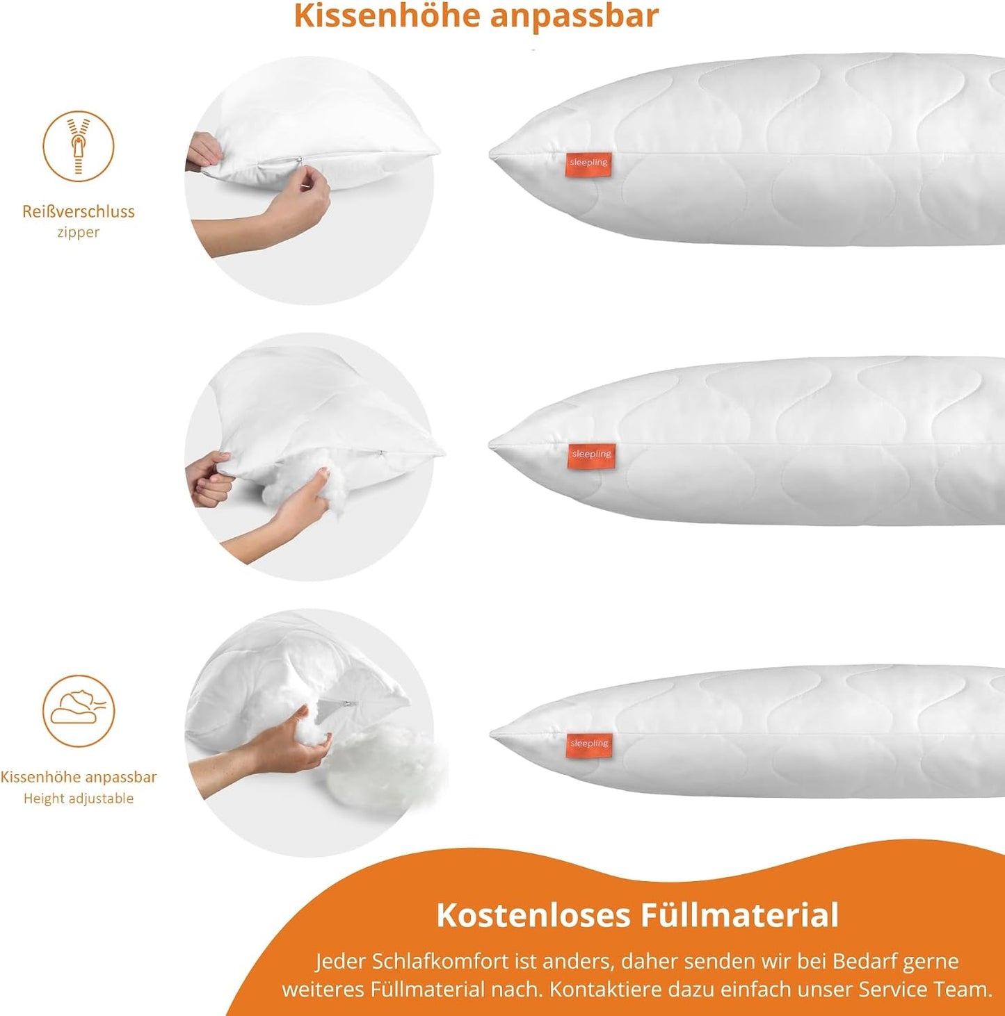 Seitenschläfer Body Pillow 40 x 145 cm, 40 x 145 cm 1
