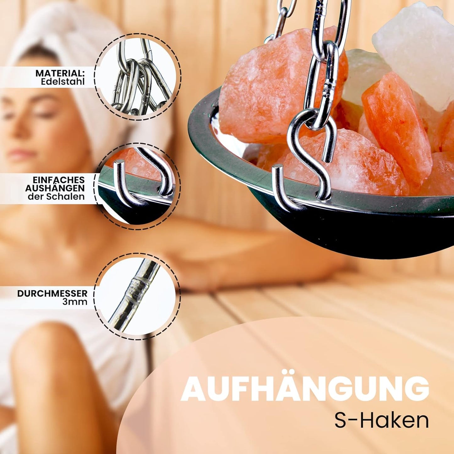 Edelstahl Verdampferschale für Sauna 20 cm, Basis