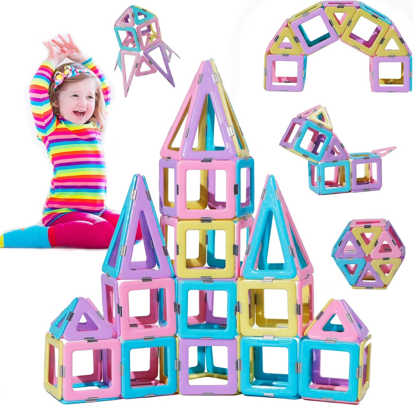 Magnetbausteine-Set, 80 PCS
