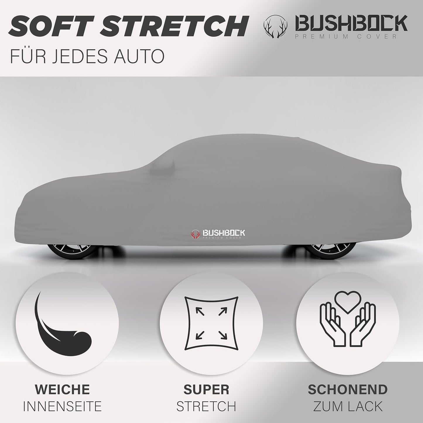 Autoabdeckung für Sportwagen, M Silbergrau