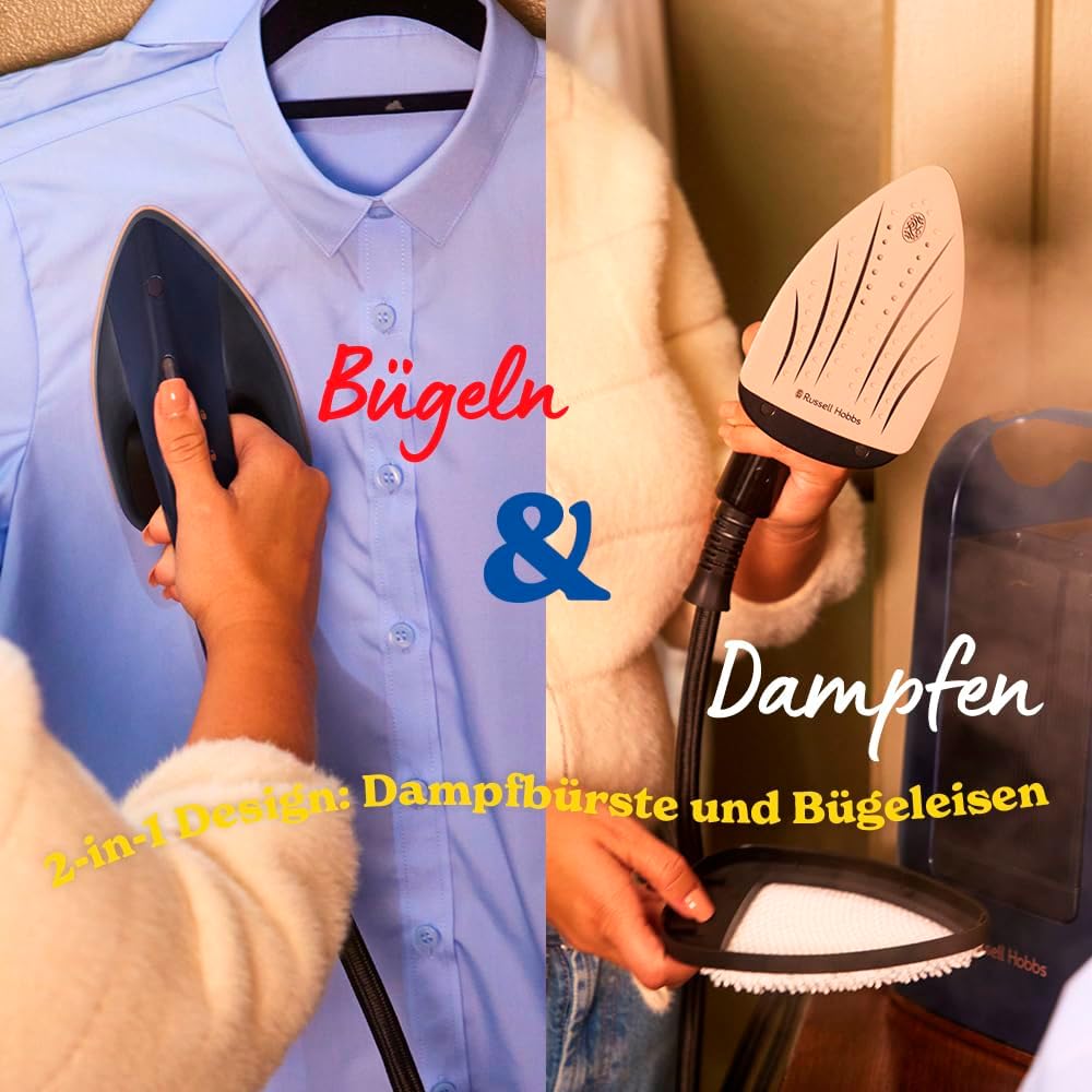 Dampfbügeleisen Multi mit XL-Wassertank, Dampfglätter XL-Wassertank-Station
