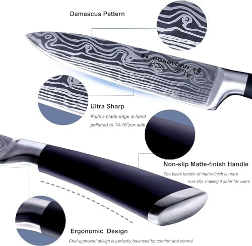 15-teiliges Messer Profi Set, Damasucs 20 Pieces Knife Set