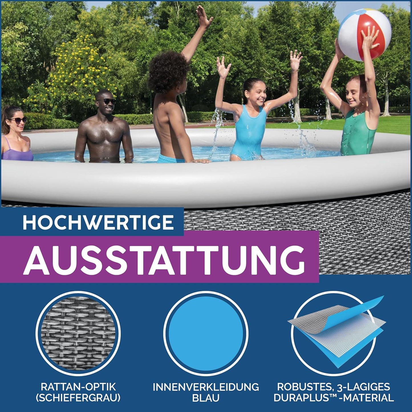 Fast Set Pool-Set mit Filterpumpe