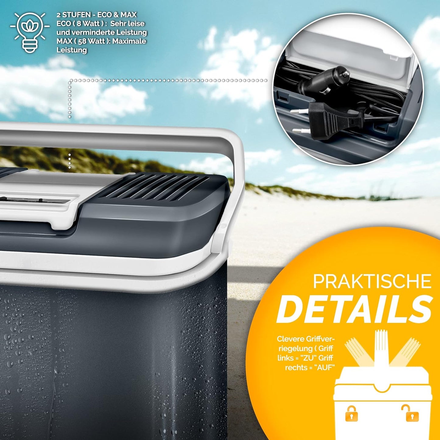 Elektrische Thermobox, Grau