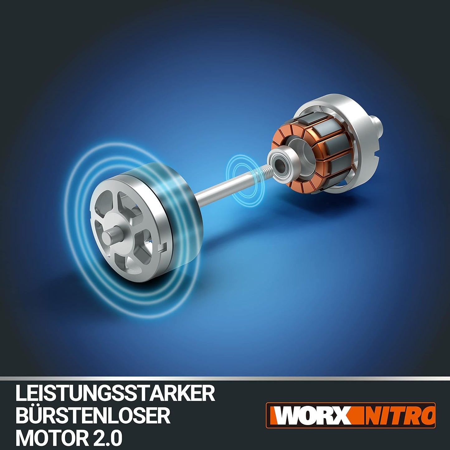 Akku-Laubbläser WG543E.9, Luftgeschwindigkeit 209 km/h Ohne Akku & Ladegerät