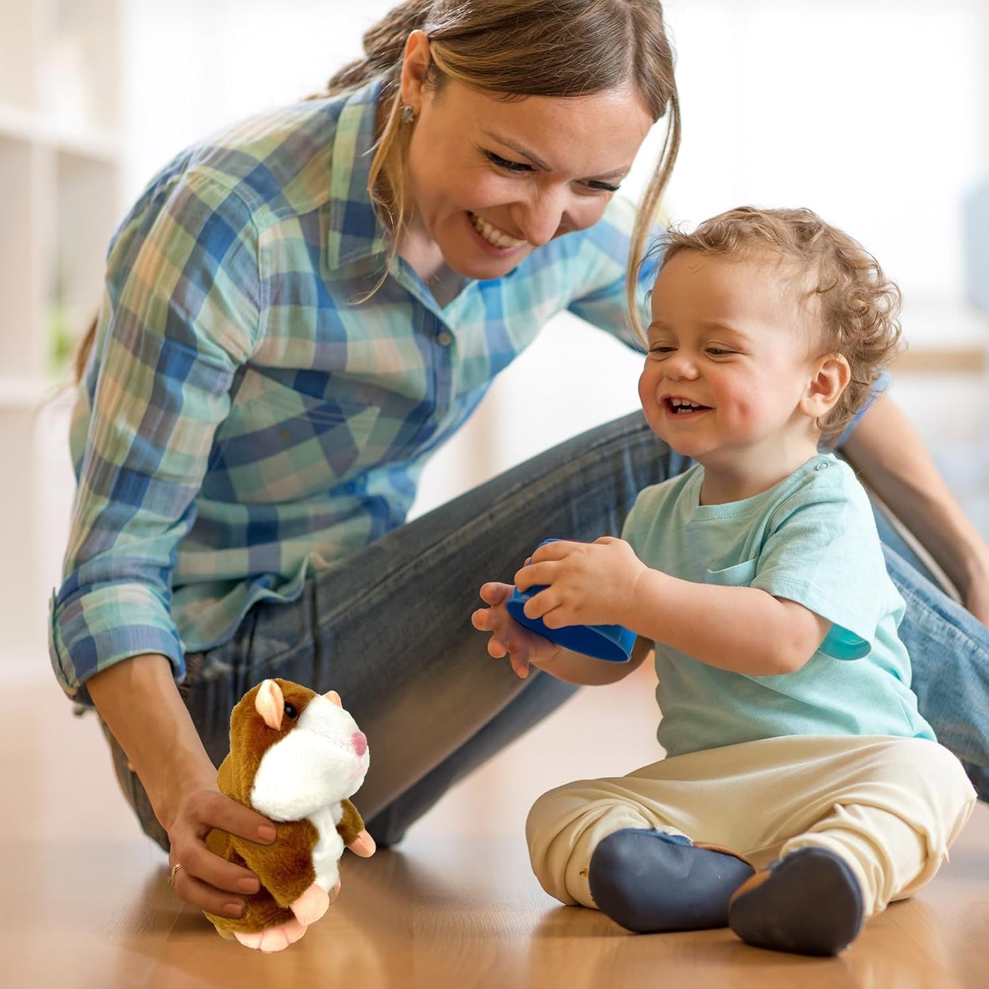 Sprechendes Hamster Stofftier für Kinder