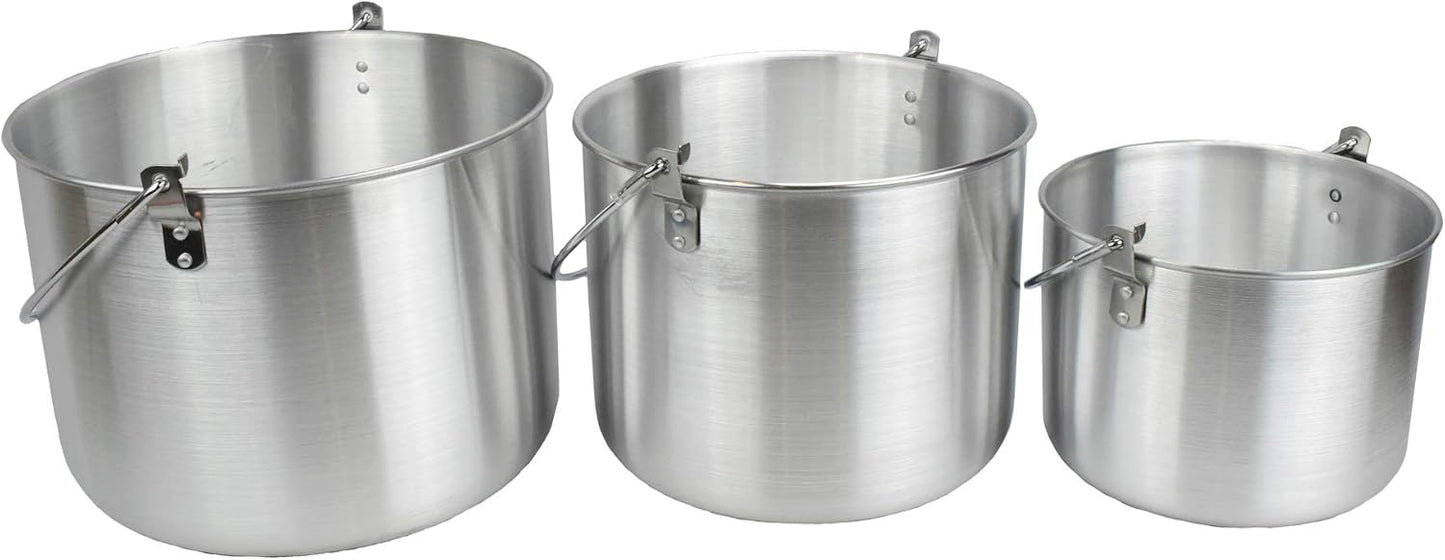 3er-Set Campingkochtopf, 4,8,12 Liter