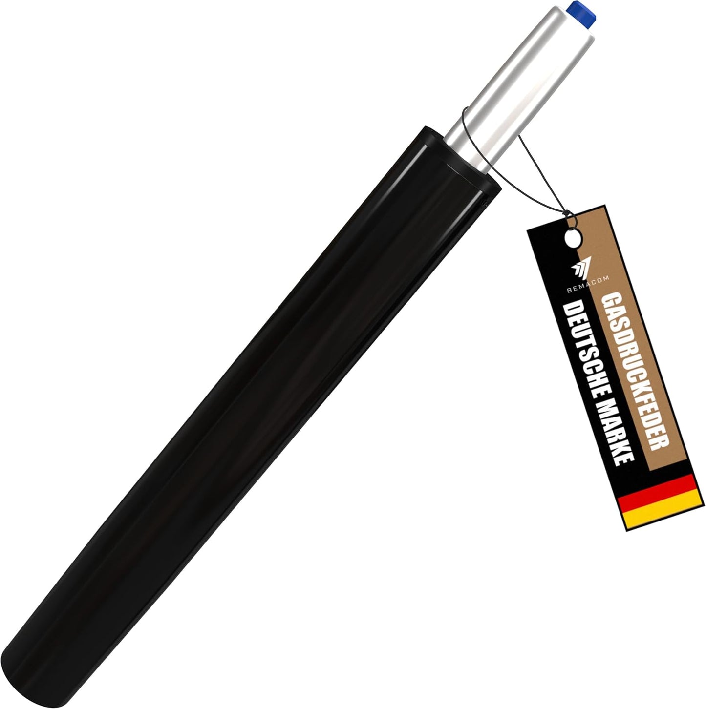Gasdruckfeder für Bürostuhl bis 200kg belastbar, 565 mm Gesamtlänge Schwarz