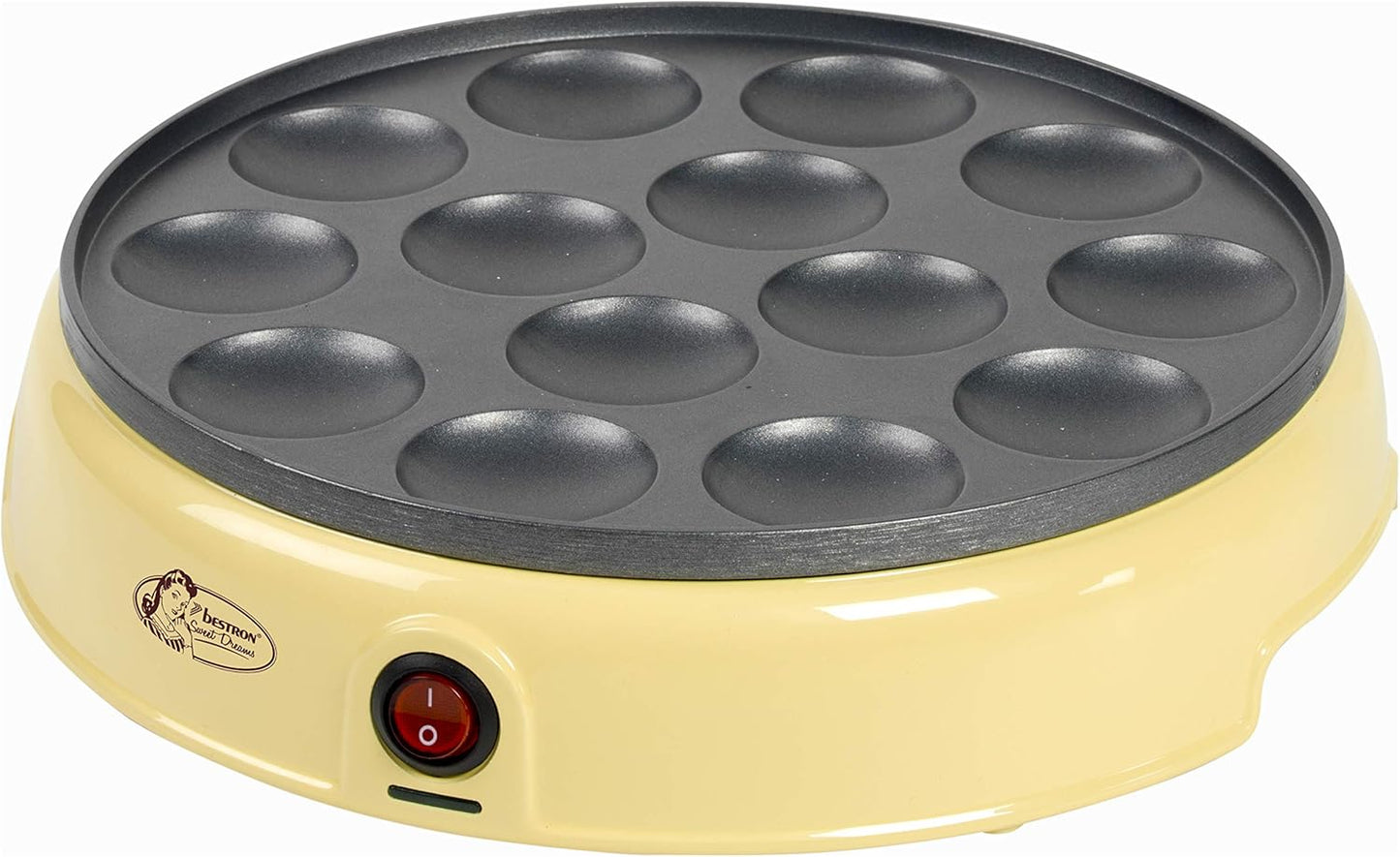 Poffertjes Maker im Retro Design, Gelb
