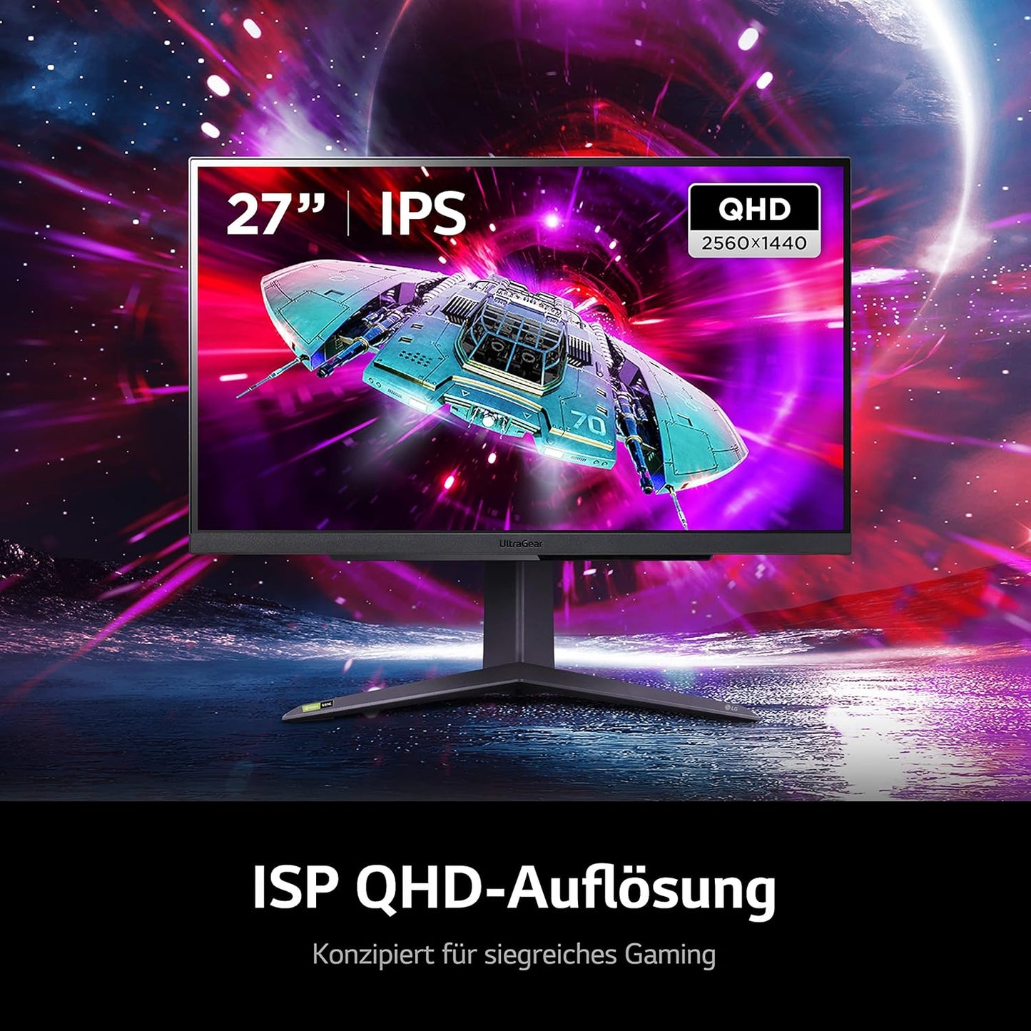 27GR75Q-B UltraGear Gaming Monitor, 27GR75Q-B.AEU