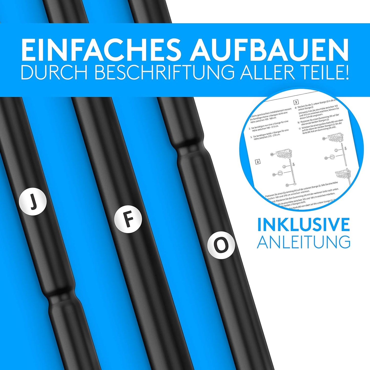 Teleskop-Duschregal für Dusche ohne Bohren