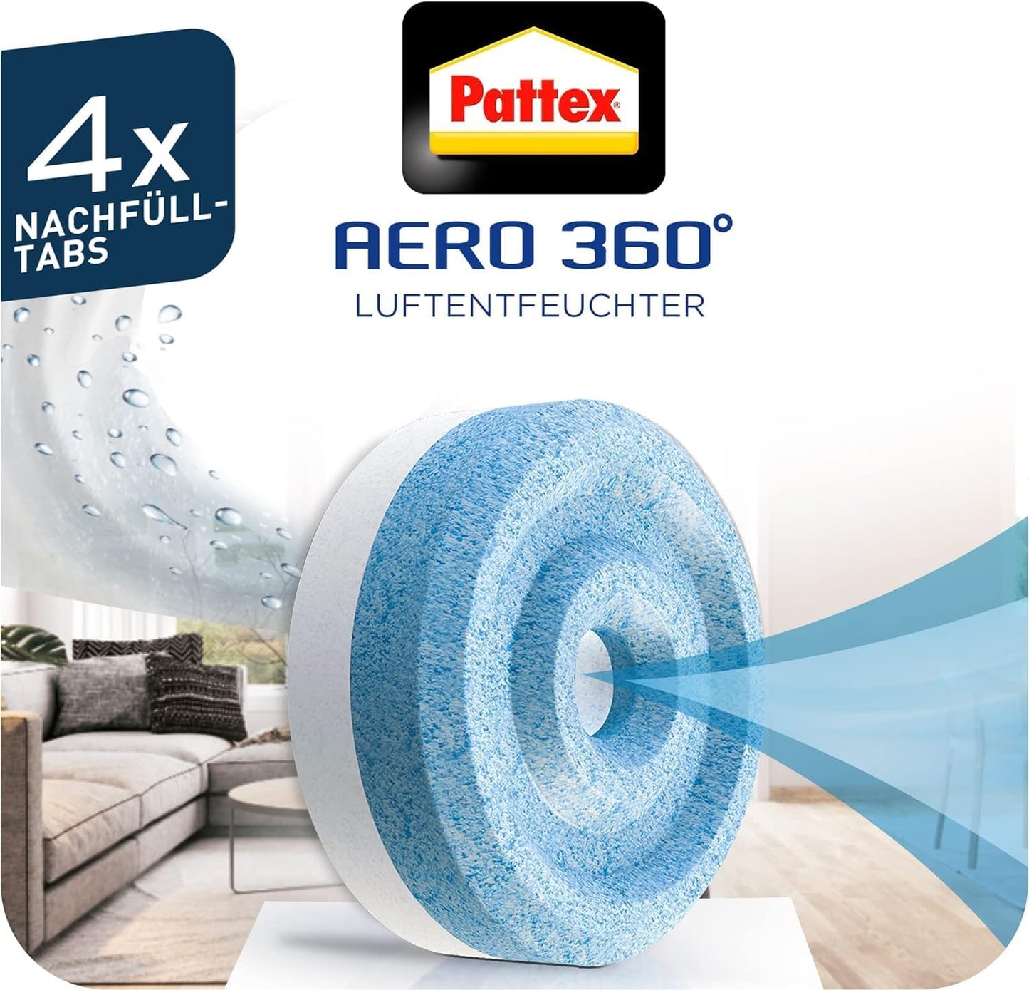 AERO 360° Nachfüllpack, 4 x 450g Tabs, Neutral, 4 x 450g Nachfülltabs