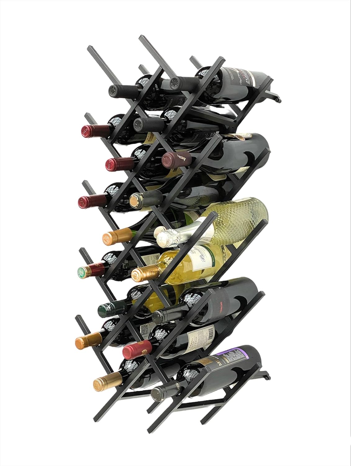 Erweiterbares Weinregal für 18 Flaschen 2er-Set