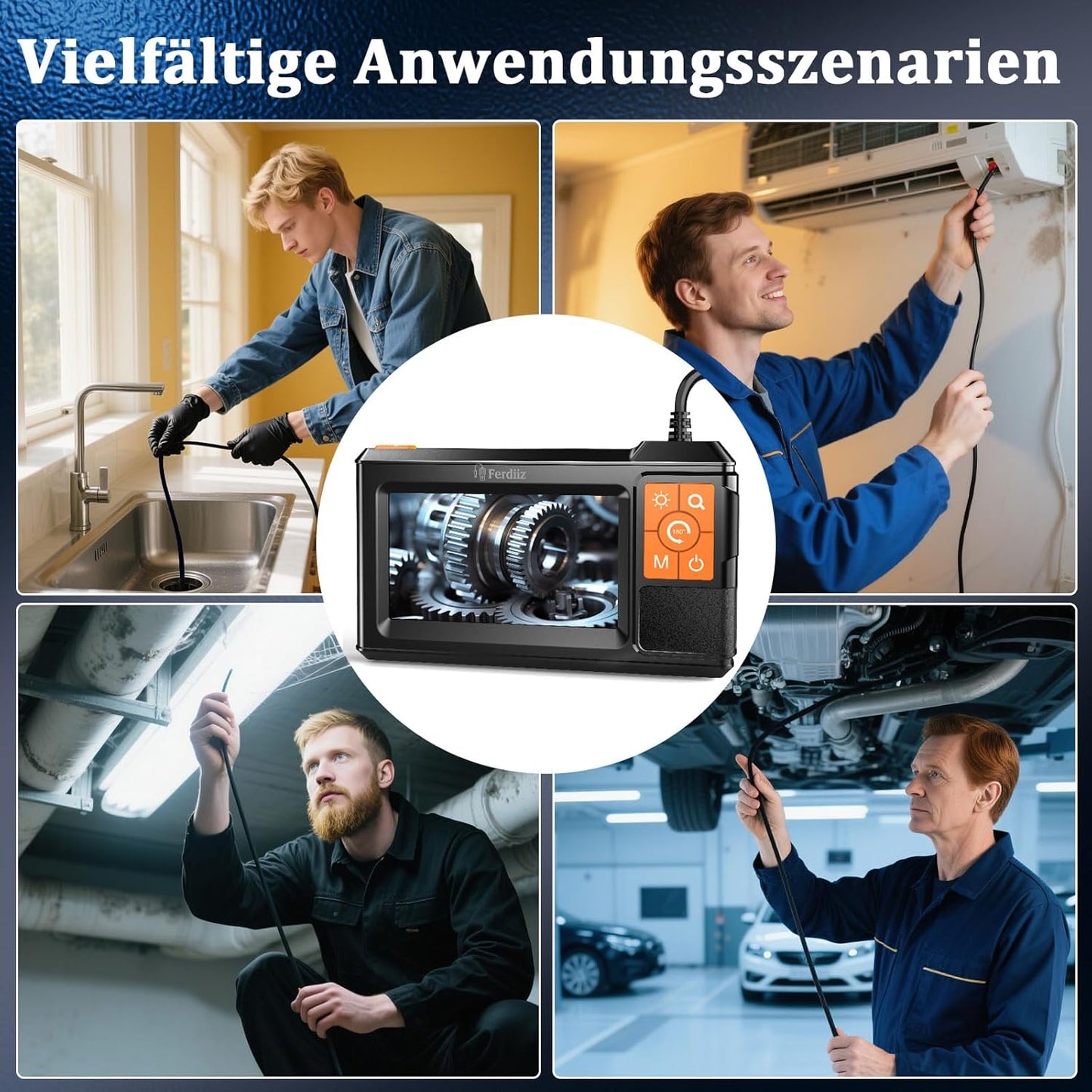 Endoskopkamera mit Licht, P430-5M-Dual Lens