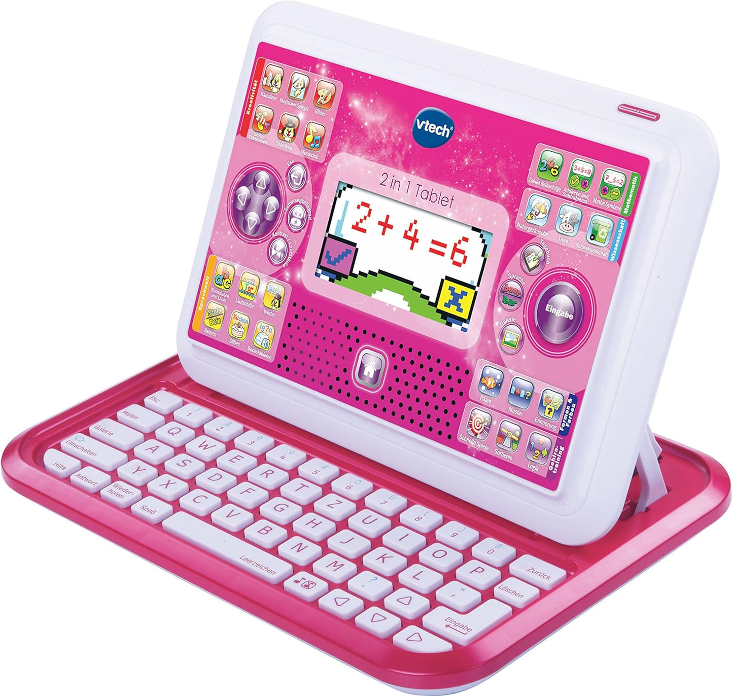 2-in-1 Lern-Tablet mit 80 Spielen für Kinder