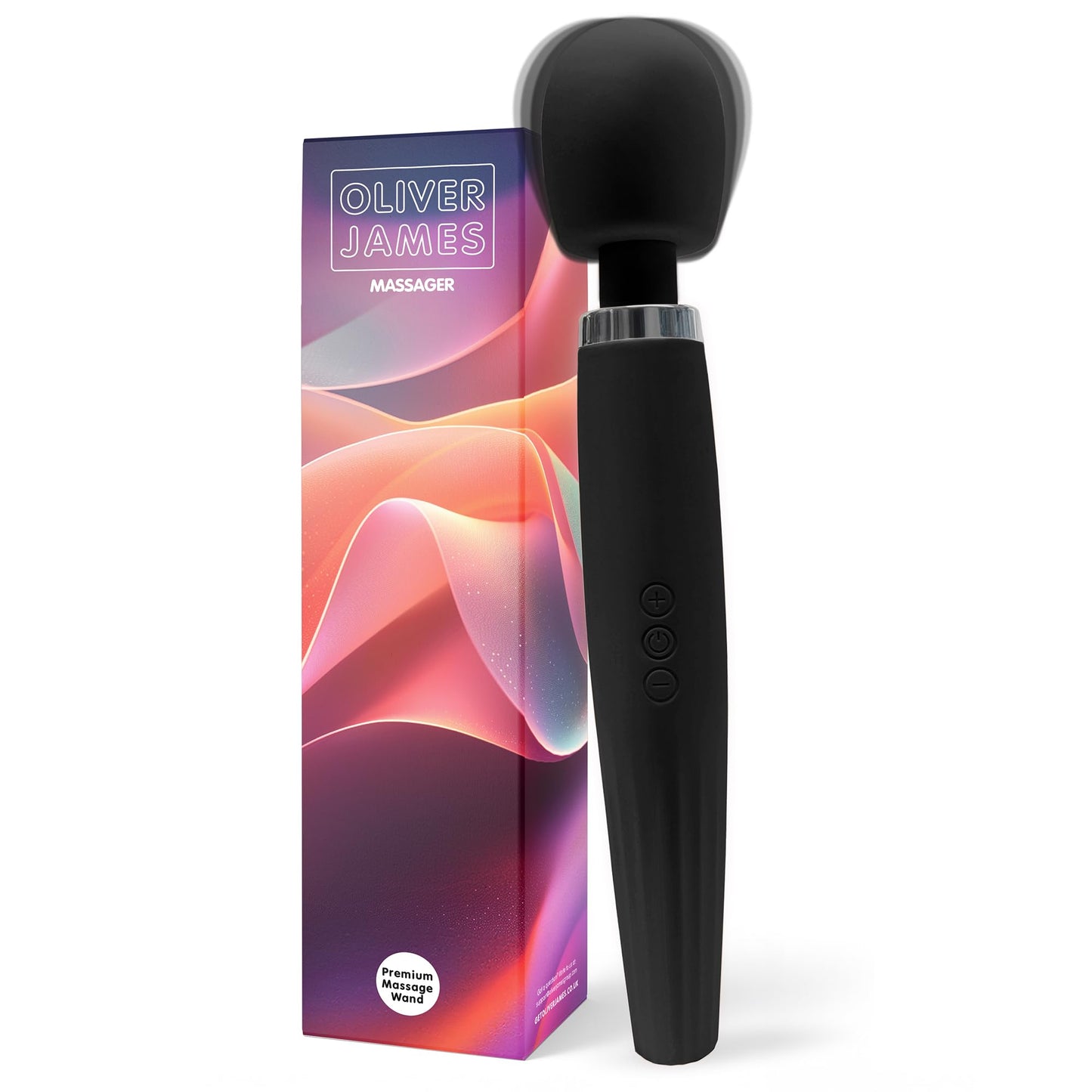 Deluxe Vibrator mit 5 Vibrationsmodi, Tiefschwarz