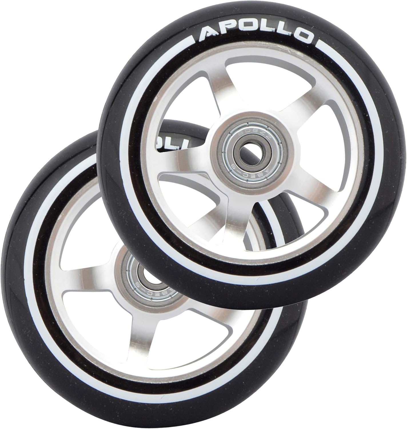 Stunt Scooter Ersatzräderset Pro Wheels, 100mm - Silber