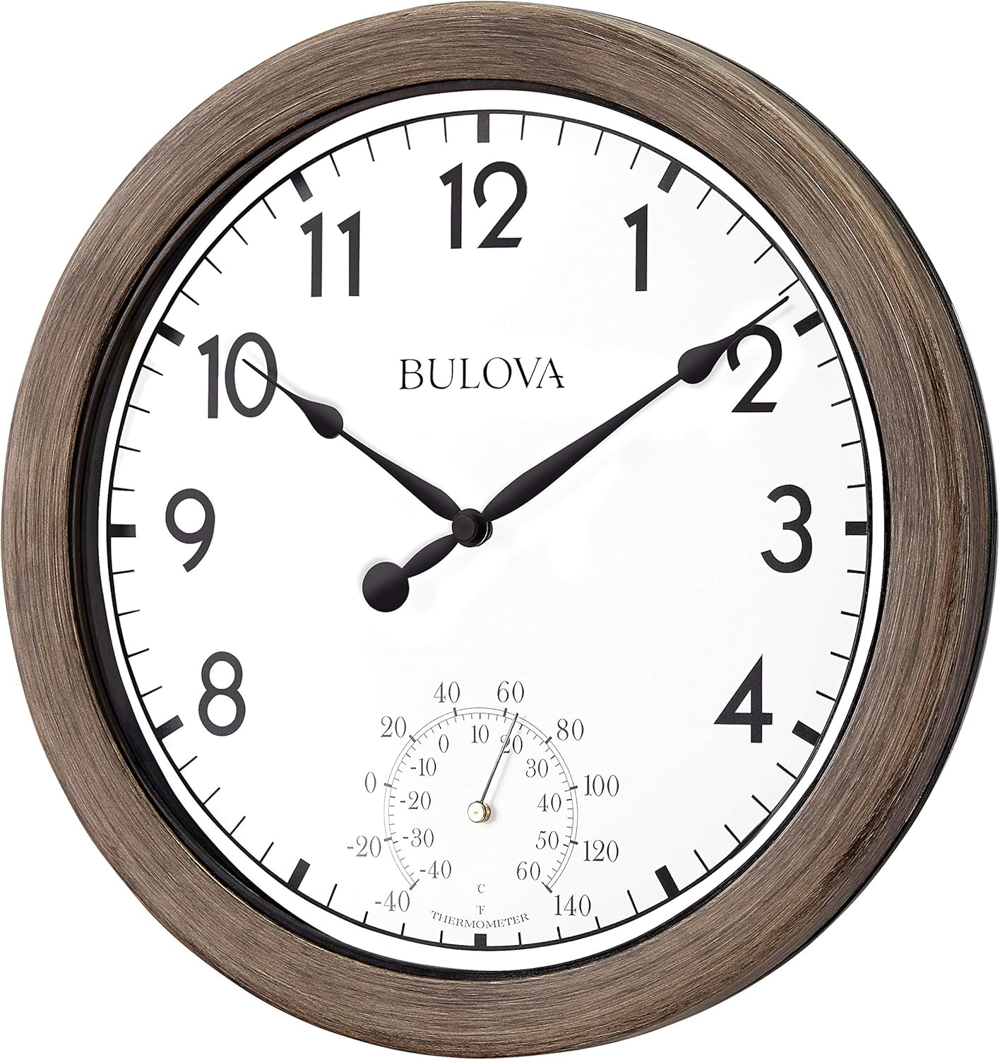 Patio Wanduhr mit Temperaturanzeige