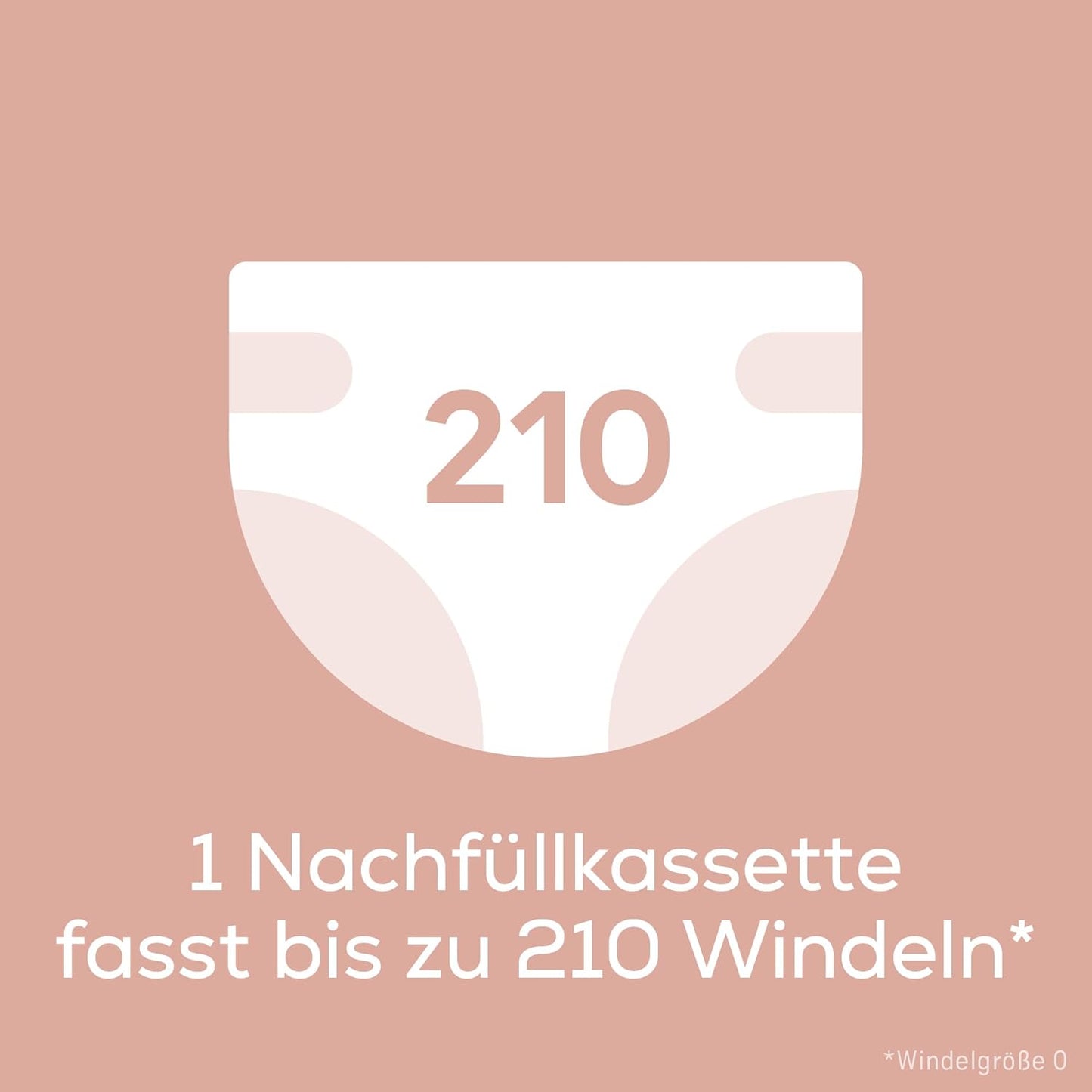 3er-Pack Nachfüllkassetten für Windeleimer