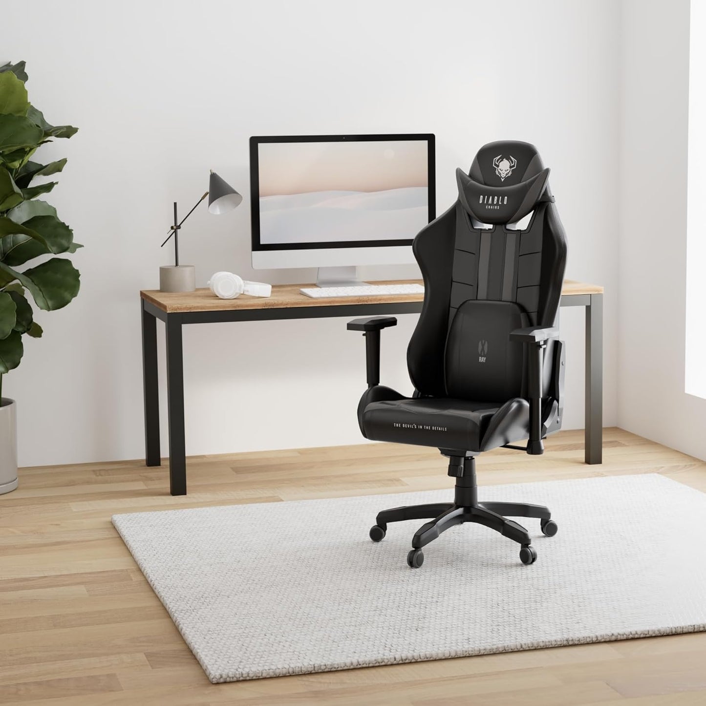 Ergonomischer Gaming-Stuhl X-Ray mit 4D Armlehnen, Schwarz-grau King (XL)