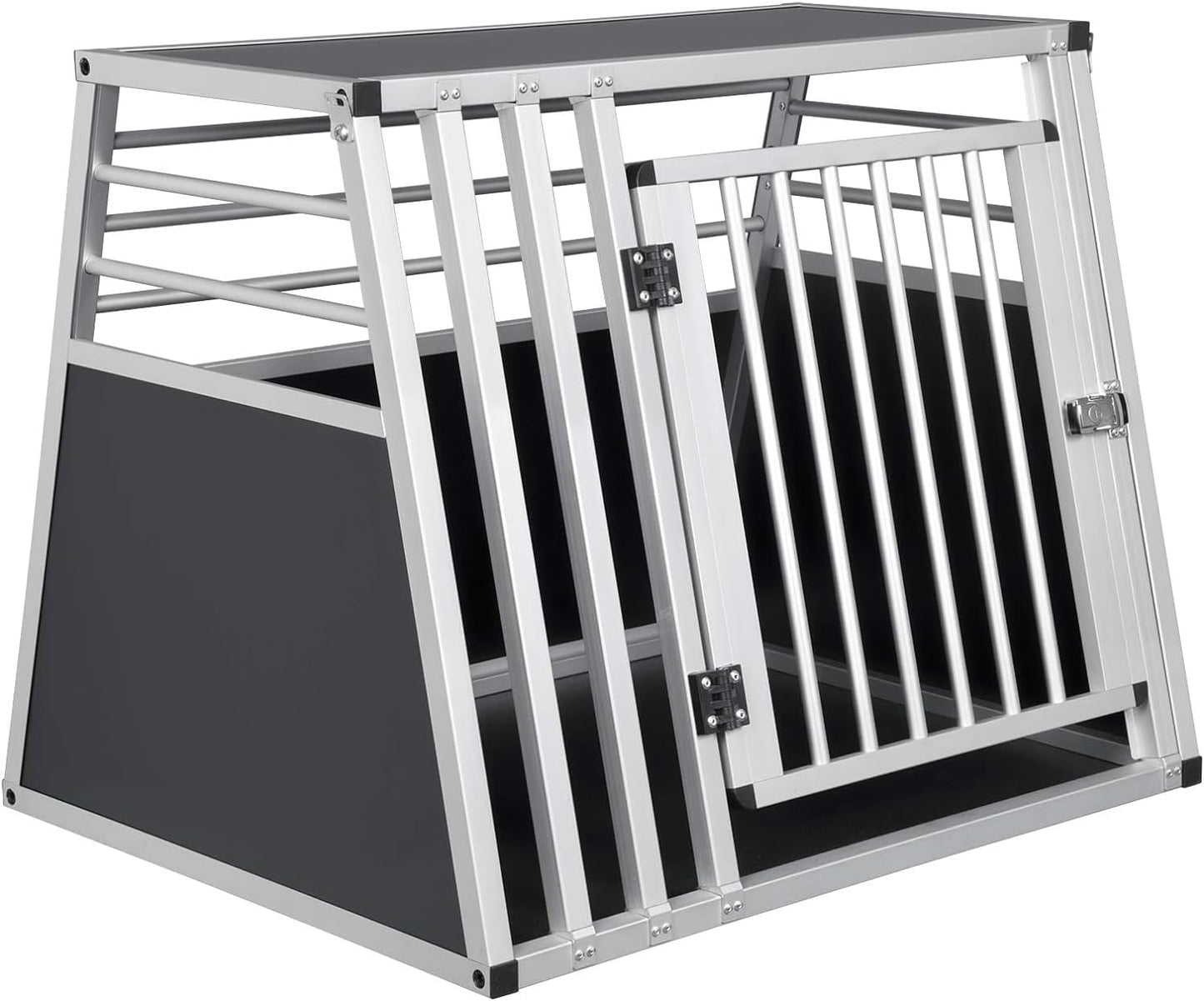 Hundetransportbox für den Kofferraum, L 80 x B 65 x H 65 cm, Schwarz