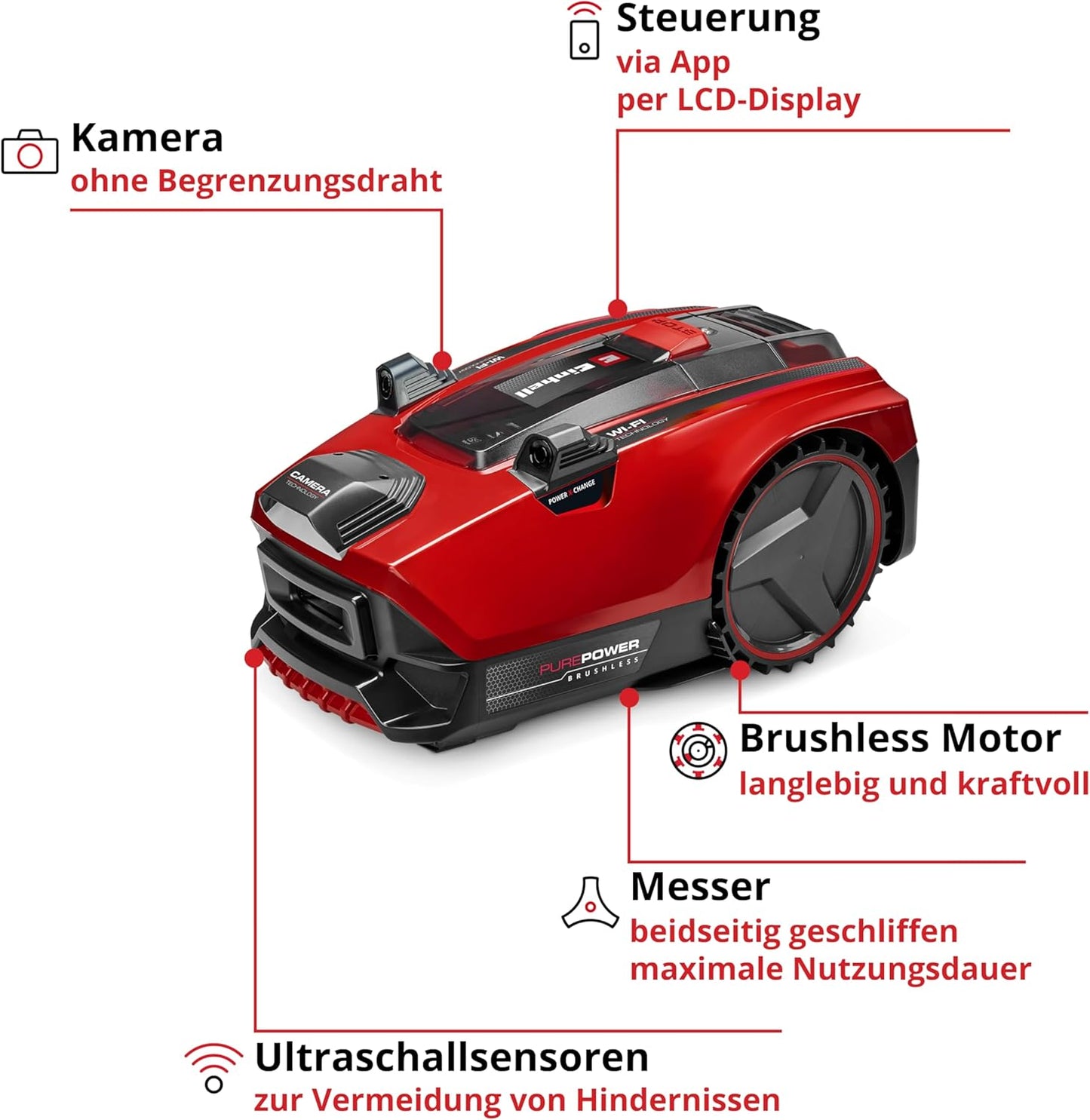Mähroboter FREELEXO CAM Plus 600, 600 m², Mähroboter