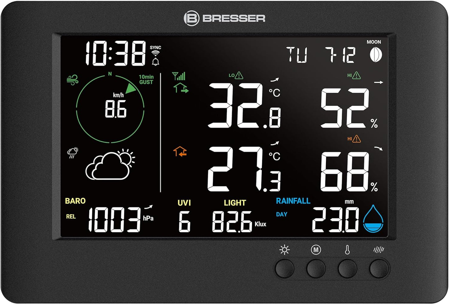Wetterstation mit Multi-Sensoren