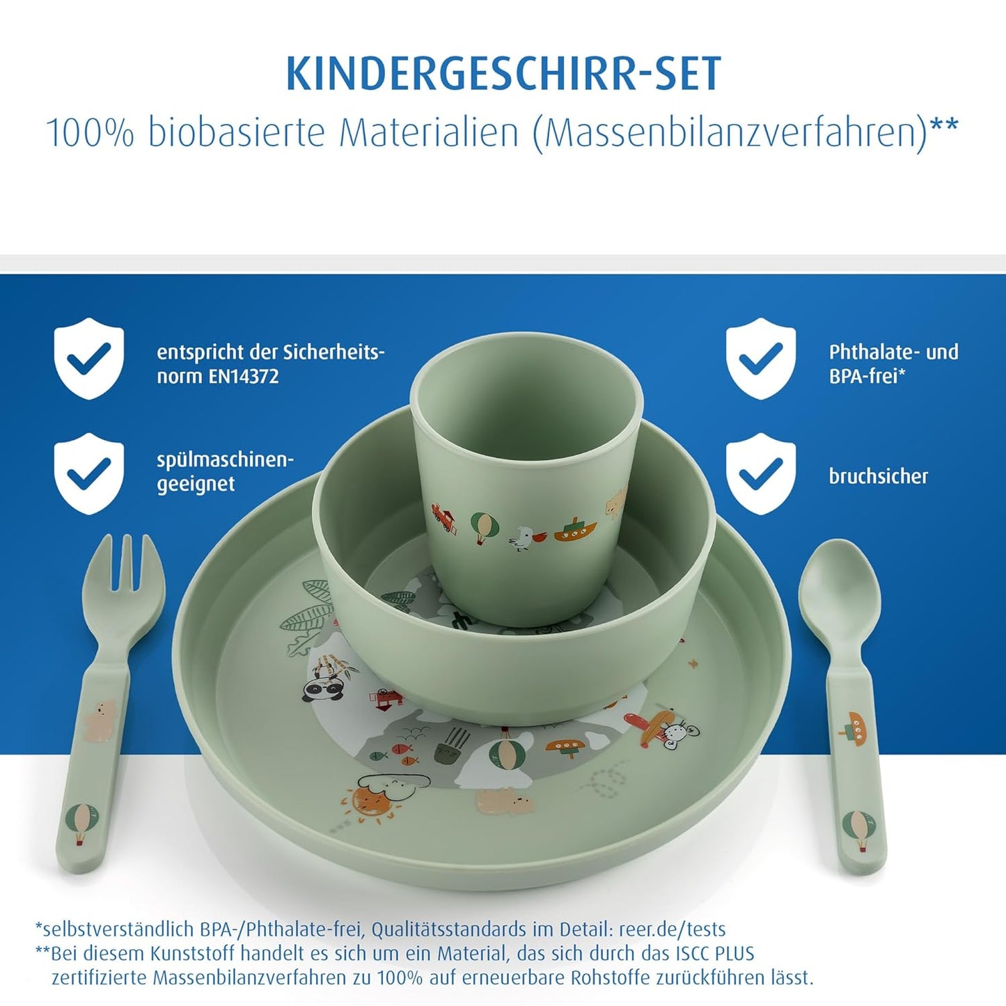 Kindergeschirr-Set (5-teilig, Little Explorer), Little Explorer