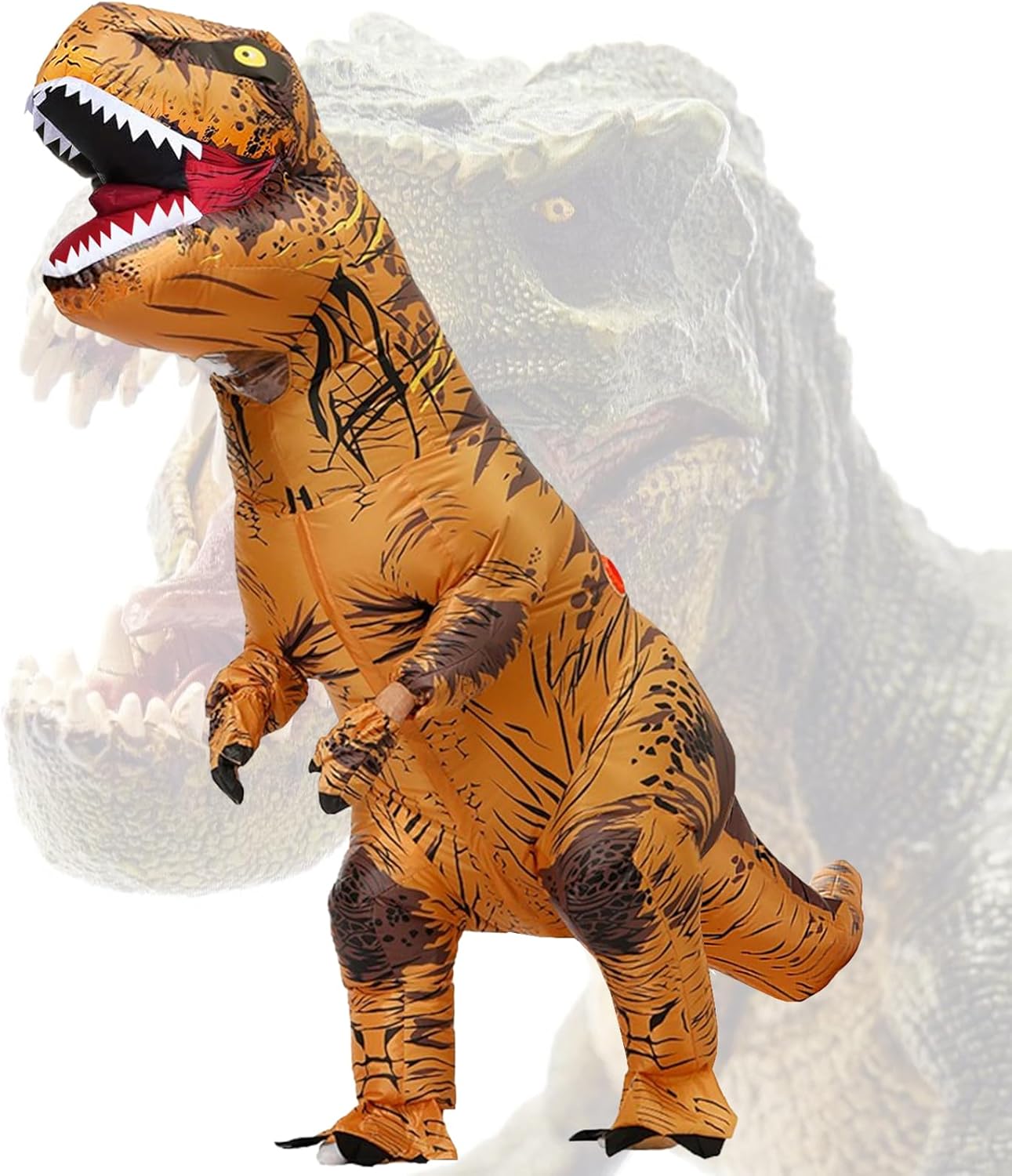 Aufblasbares Dinosaurierkostüm, Brown