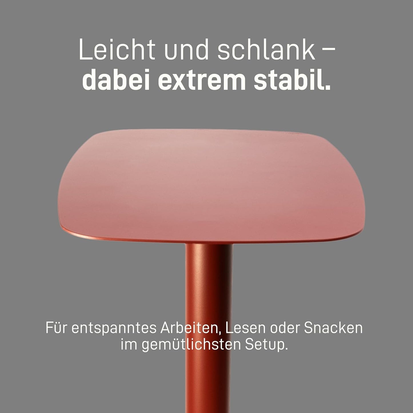 Beistelltisch Lucia, Dunkelrot H66 cm