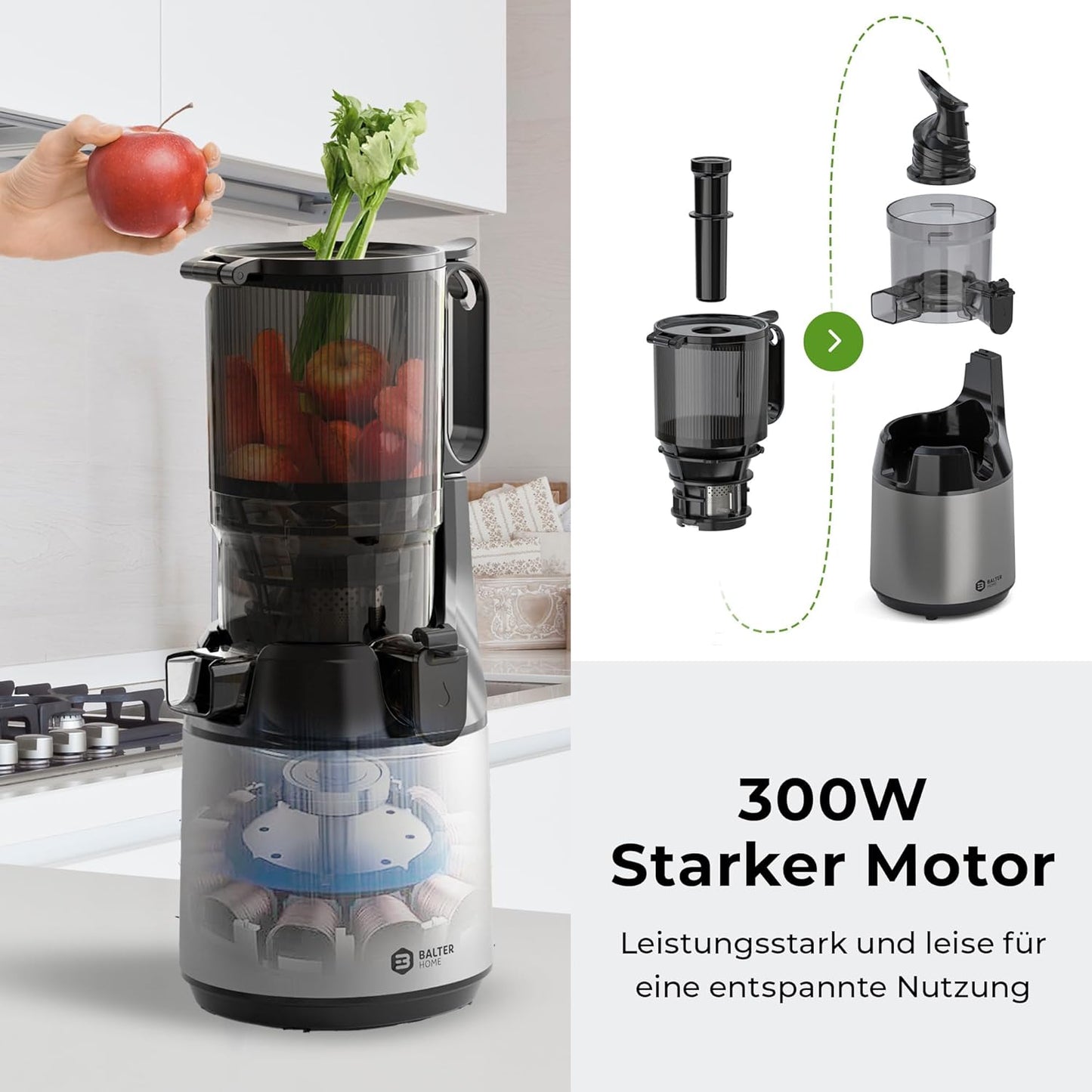 Slow Juicer, 135MM Öffnung
