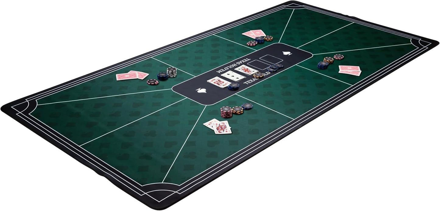 Pokermatte mit rutschfester Spielfläche, grün 180x90cm