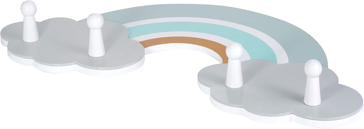 Regenbogen-Garderobe Finn mit 4 Haken, Finn