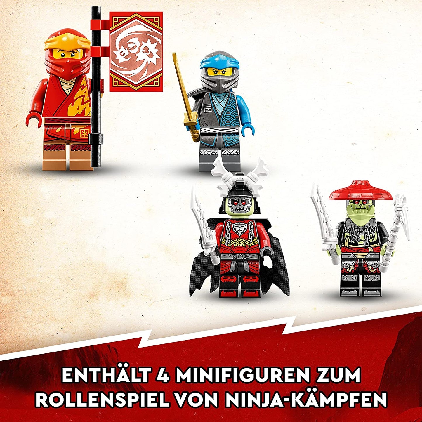 71783 Ninjago Kais Mech-Bike EVO, Konstruktionsspielzeug, Single