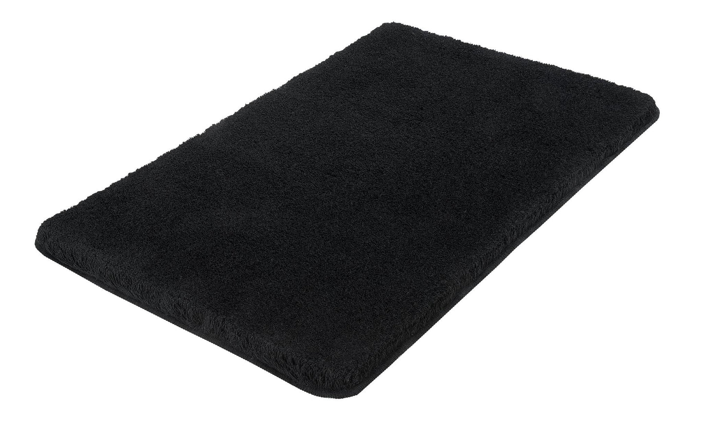 Rutschfester Badteppich Relax, Schwarz 50 x 80 cm (Rechteckig)